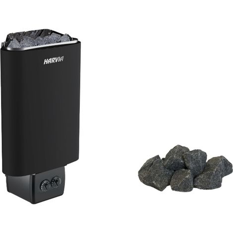 Ensemble complet de poêles électriques pour sauna Harvia 100 Delta 3,6 kW avec commande intégrée (1/2)