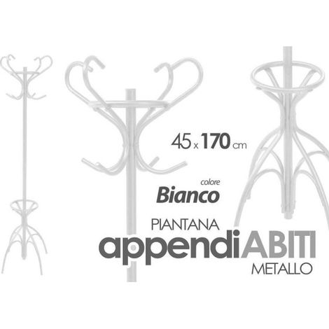 Trade Shop - Capa De Percha De Percha Hanger Metal Metal Modernotes 45x170cm 756689 - (1/2)