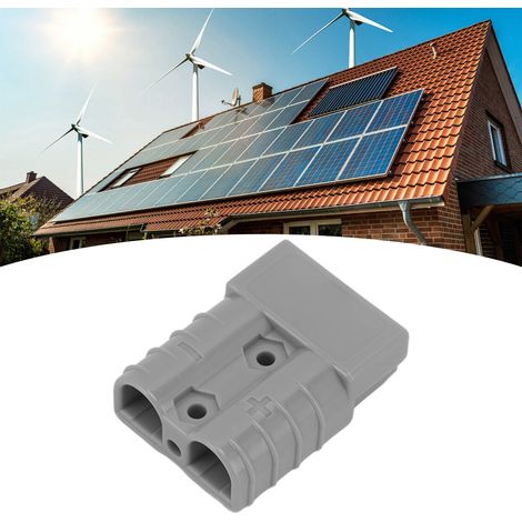 Connecteur de charge pour chariot élévateur 50 A 600 V, connecteur haute intensité, ensemble gris (1/5)