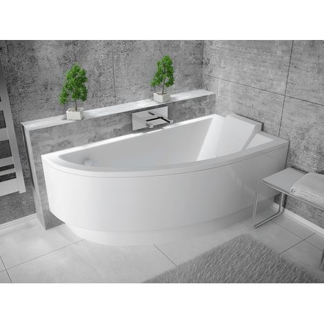 Bañera de esquina ORIEGA 140 cm derecha con faldón