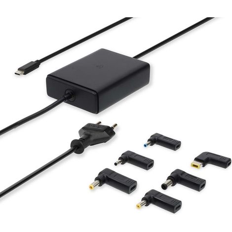 Nedis Notebook Adapter / GaN / 65 W / 5 / 9 / 12 / 15 / 20 V DC / 2.4 / 3.0 / 3.25 A / Vorrichtung: Notebook / Smartphone / Tablet / Euro / Typ-C (CEE 7/16)