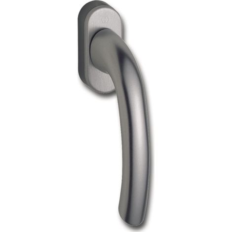 1 - Poignée de fenêtre - Grille carrée - Effet acier inoxydable - Pour fenêtre coulissante - Aluminium - Argent - 128x66cm