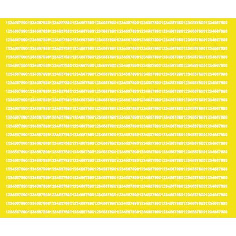 Adesivi numerici autoadesivi da 3 mm, gialli lucidi (1/3)