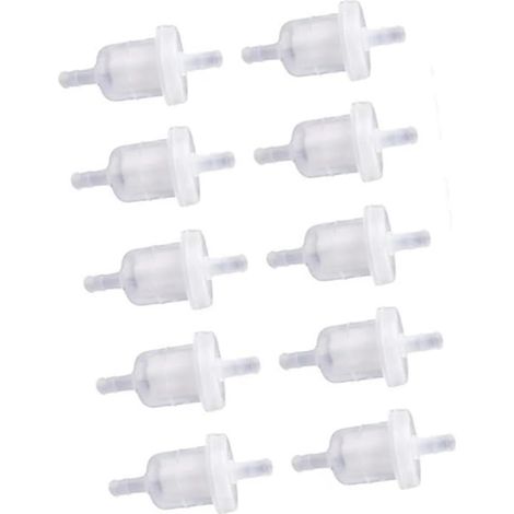Filtre à carburant pour moto (Compatible avec les moteurs de voitures, scooters, motos tout-terrain et quads — Essence) — Adaptabilité universelle pour durites de carburant de 6 mm (1/4)