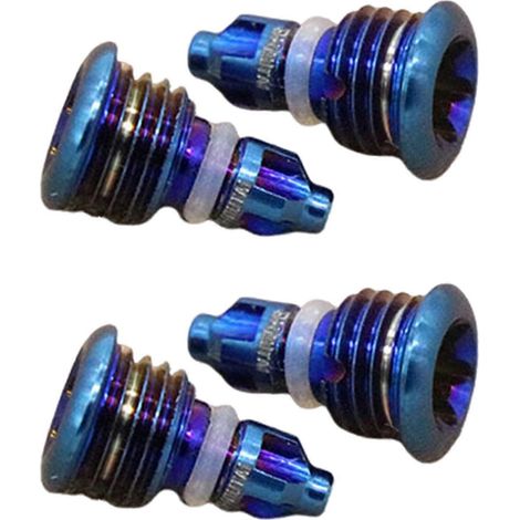 4x Bouchon de joint d'étanchéité pour liquide de frein compatible MAGURA MT2 MT4 MT5 MT7 MT8, vis en alliage de titane - B (1/5)