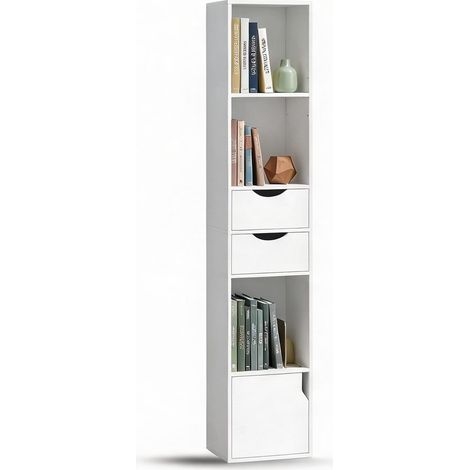 Meuble de rangement de bureau en truciolare MDF 30 x 24 x 158 cm (1/5)