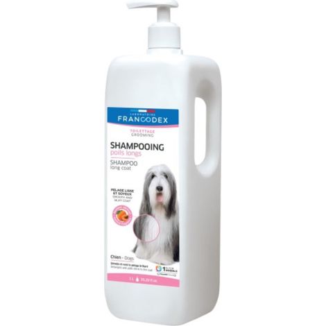 Shampooing 1 litres pour chien à Poils Longs - Francodex (1/2)