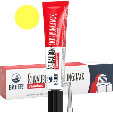 Bäder Schraubensicherungslack Standard 20 ml Tube gelb 12 Stk