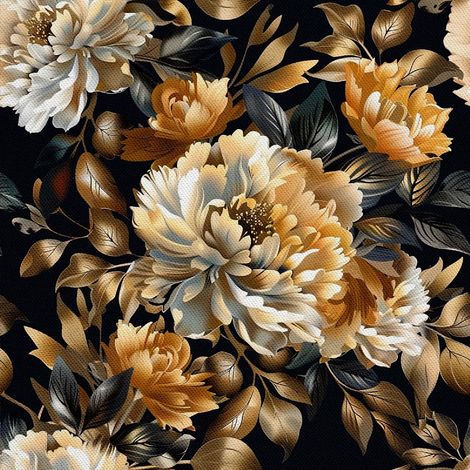 Dekorativer Outdoor-Stoff Oxford - Motiv Blumen I DX5623 (1/5)