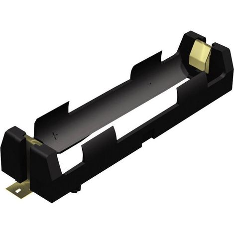 Keystone Electronics Porta pilas Modelo 18650 Negro perfil bajo