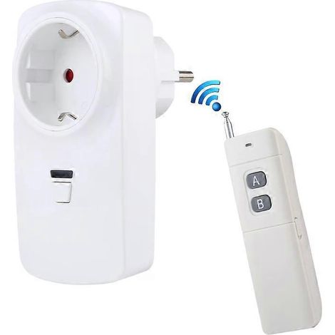 Prise intelligente 220 V avec télécommande sans fil et prise européenne (1/5)