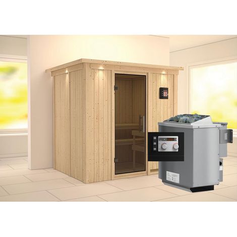 Bodin Front,9kW Bio.Strg easy graphitfarb. Ganzglastür u. DK