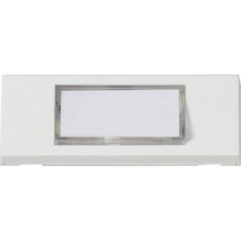 Heidemann 70060 Pulsantiera per campanello con targhetta 1 parte Bianco puro 24 V/1 A (1/2)