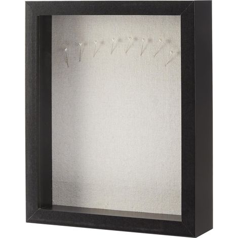 Cadre Photo/Cadre Profond Rectangulaire en Bois, 20cm x 25,4cm, Noir (1/5)