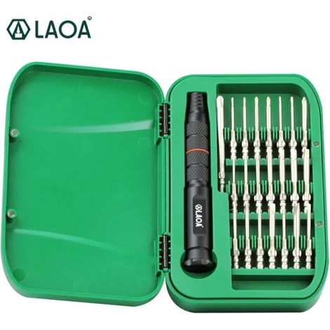 LAOA – Jeu de Tournevis de précision 22 en 1, Embouts de Vissage, avec 22 embouts de tournevis, outils de réparation pour téléphones portables (1/5)