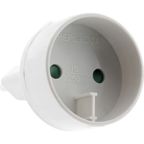 Männlicher 6A Adapter auf Weiblich 16A Weiß - Zenitech
