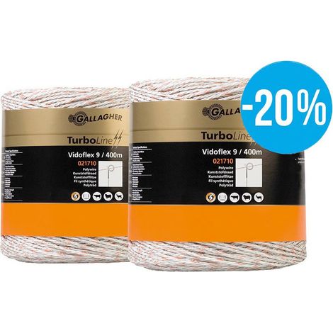 elektrischer Zaun Gallagher vidoflex 9 plus 2 Rollen 400m (1/4)
