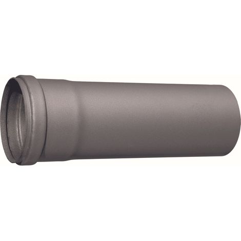Smalbo TUBO PER STUFE A PELLET Col. Nero opaco cm. 8x 25 2.00 pz
