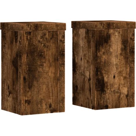 Maison Exclusive - Supporti per Piante 2 pz Rovere 10x10x18 cm Legno Multistrato