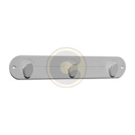 appendiabiti in allumina mezzaluna 3 posti xm 30x5,5h attaccapanni
