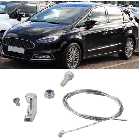 Bouton de déverrouillage du levier de frein à main en acier, câble de frein à main de stationnement compatible avec Ford Galaxy MK3 2006-2015 (1/5)