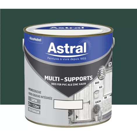 Peinture multi-supports extérieur ASTRAL Vert Pays Basque 2 L (1/2)