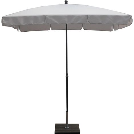 Ombrellone da Giardino 210x130 cm Palo Ø27 mm in Acciaio Maffei Novara Grigio (1/5)