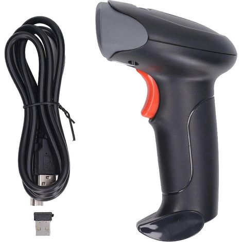 Lecteur de codes-barres 2D, lecteur Bluetooth sans fil 2,4 GHz, lecteur portable pour supermarchés