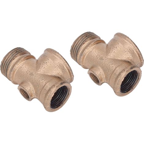 Lot de 2 pompes surpresseur domestique auto-amorçantes, accessoires interrupteur de pression, raccord en croix en fer 1 pouce (1/5)