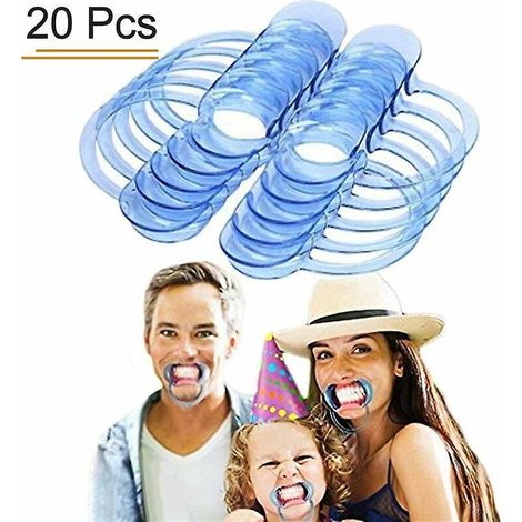 20 Pcs Game Chews Word Retractor To Mouth Opener Game Open Mouth Retractor Games Dental Mouth For Adult Family Friends Board Games Chews Word Size (1/5)