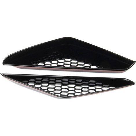 1 pair, color: black, material: ABS, lower side air vents for front bumper compatible with BMW i (1/5)