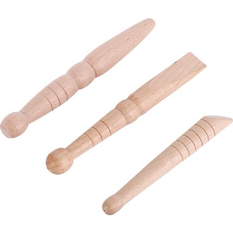 3pcs Wooden Foot Roller Stick Feet Massager Reflexology Tools for Plantar Fasciitis Heels Spurs and Arch Pain (1/3)
