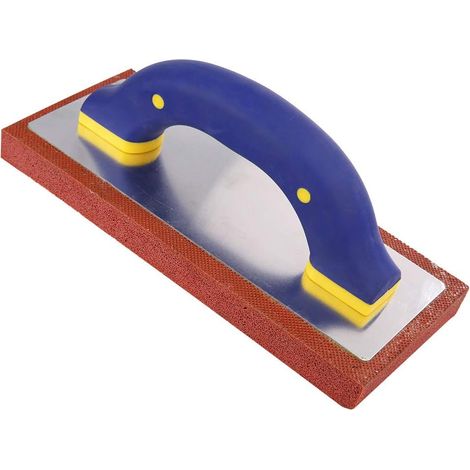 Truelle à plâtre avec manche en caoutchouc Outil de grattoir à maçonnerie pour plâtre à béton (1/2)