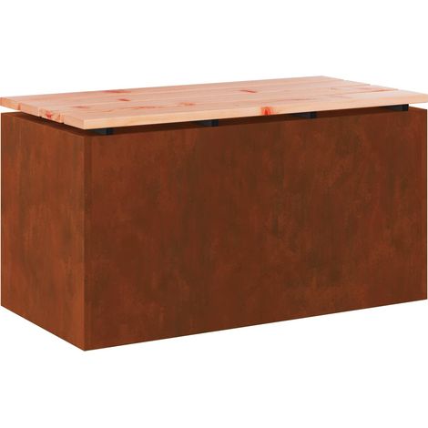 Maison Exclusive - Gartenbank Wetterfeststahl 80 x 40 x 43 cm