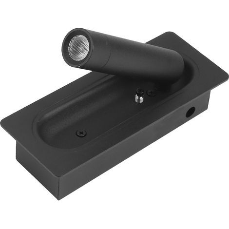 Lampe de chevet LED encastrée avec interrupteur automatique, applique murale, lampe de lecture de chevet, lampe LED encastrée, lampe LED murale, lampe LED encastrée, lampe LED murale, lampe LED LED en (1/5)