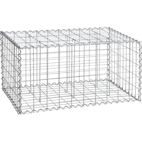 Gabion à pierres en métal galvanisé 100 x 50 x 50 cm (1/5)