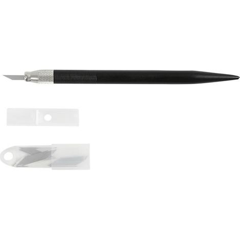 Couteau de bricolage en forme de crayon avec grip en plastique. réf 11602 (1/4)