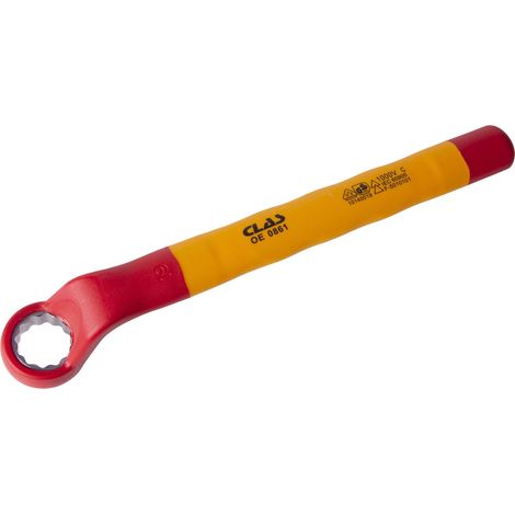 Clé à œil contre coudée isolée 12 pans 19mm - OE 0861 - CLAS Equipements