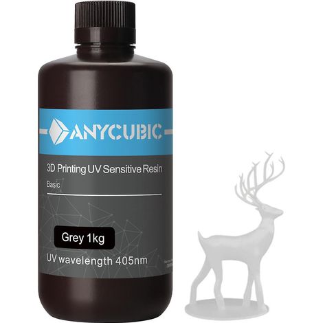 ANYCUBIC 3D-Druckerharz 405 nm LCD Schnellhärtendes Harzmaterial Hohe Präzision Große Stabilität für