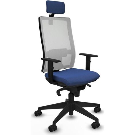 Piqueras y Crespo 1D066N2 chaise bureau bleu marine (1/3)
