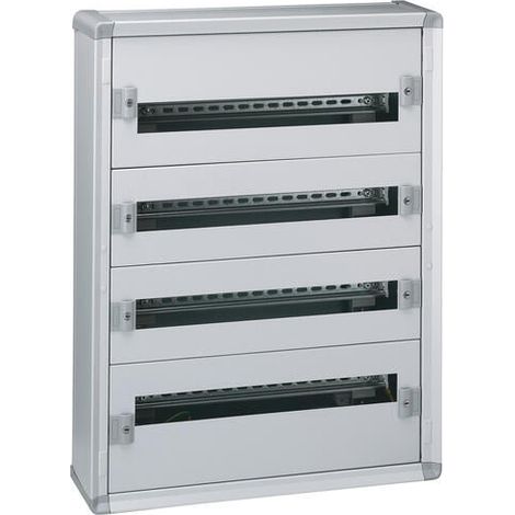 Coffret distribution métal XL³160 tout modulaire 4 rangées 750x575x147mm - 96 modules - LEGRAND