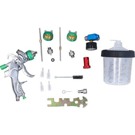 Pistolet de Pulvérisation d'air Durable, Tasse d'alimentation par gravité de 20oz, Pistolet à Peinture, Valve d'air, Large Application, Atomisation Uniforme pour Peinture Murale (1/5)