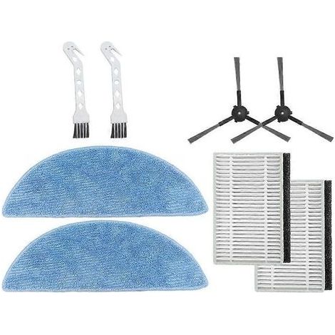 Accessoires pour aspirateur robot Ecovacs Yeedi Y1 Plus : brosse latérale, filtre, filtre HEPA, chiffon de rechange, brosse. (1/5)