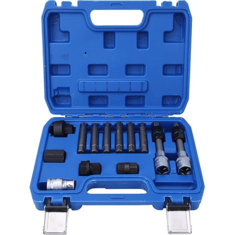 Kit d'outils manuels de Service, jeu d'embouts de douille de retrait de poulie à roue libre d'alternateur 13 pièces