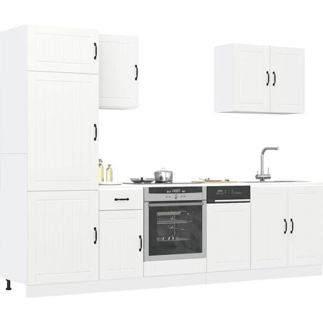 Mueble de cocina Lucca 7 piezas madera contrachapada (1/5)