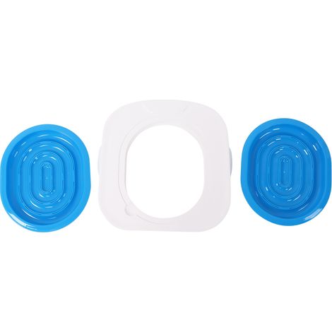 Litière Toilette Pour Chat - Système Réglable D'apprentissage - Compatible Toutes Cuves WC Ronde Et Allongée - Kit Complet Avec Bac De Rechange (1/5)
