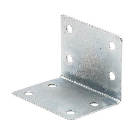 Équerre d'assemblage plate en acier zingué, HETTICH, l.32 mm