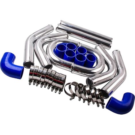 Manguera del intercooler del turbo, material de aluminio, longitud 51,9 cm, ancho 46,4 cm, altura 18 cm, peso 6200 g (1/5)