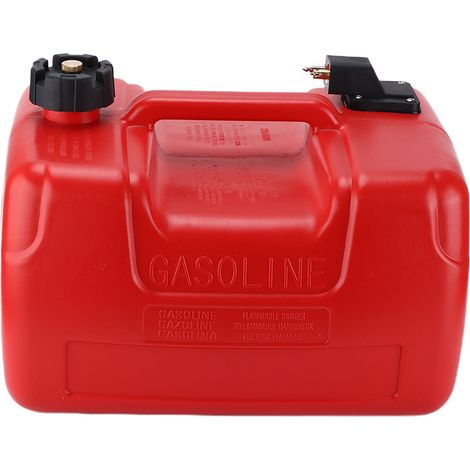 Jeffergarden Réservoir de carburant hors-bord marin 12L, rouge, Portable, léger, Plug and Play, remplacement (1/5)