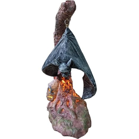 Halloween-Dekoration 2022 Kürbis-Fledermaus-Stimmungslicht aus Kunstharz, Bastel-Trickster-Licht (1/4)